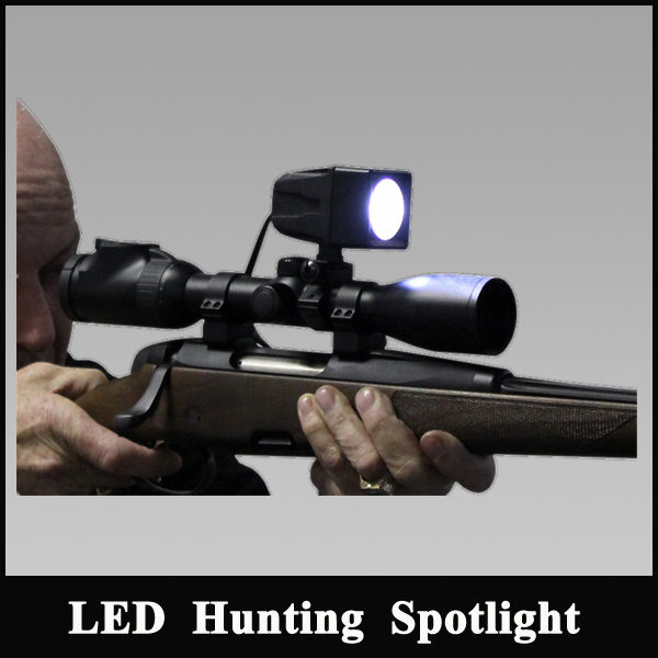 guangzhou jianguang lighting co led search light fittings Scope Mounted spotlight 12v lithium battery hunting flashlight