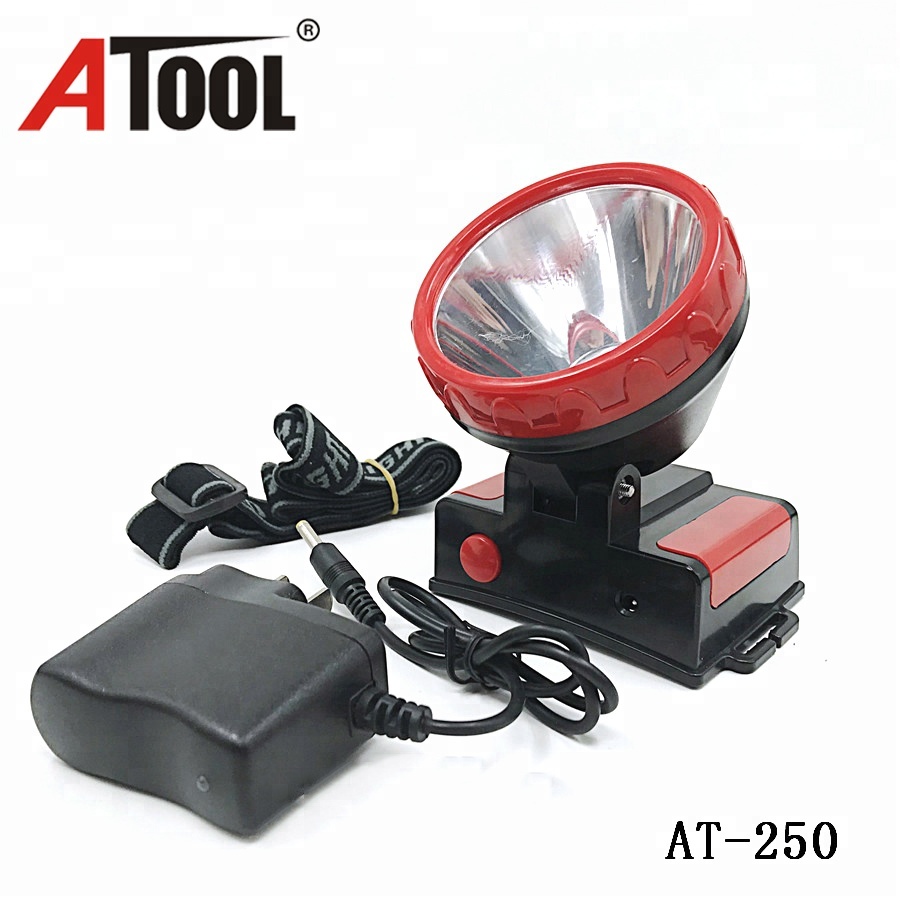 Plastic material high quality 18650 cell rechargeable LED headlamp