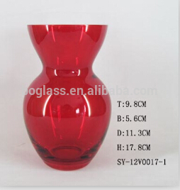 Big Size Red Glass Vase for home decoration