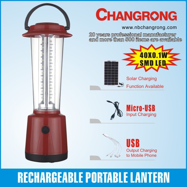 Solar charging camping emergency lantern led light