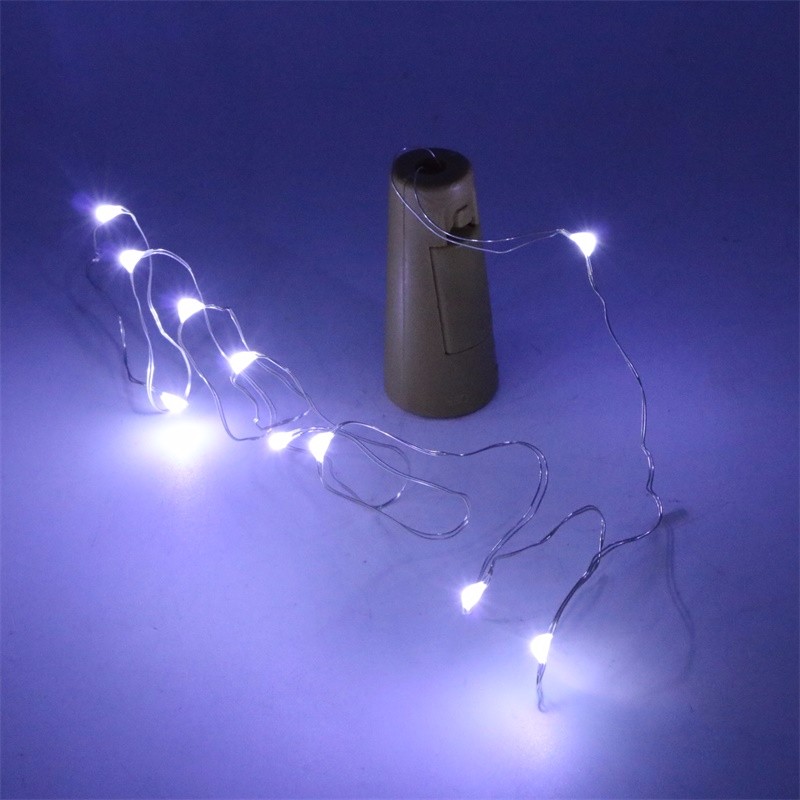 LED Bottle Stopper Light String 2Meter 20Leds Cork Wine Stopper Shaped For Home Decorative Christmas Holiday