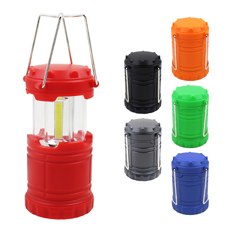 hot selling extendable abs cob led lantern with 3*AAA battery