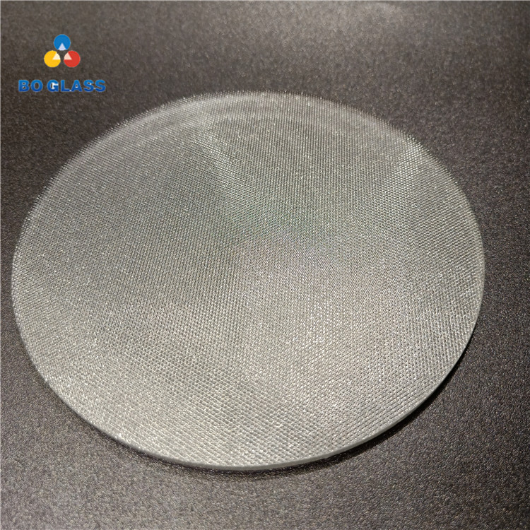 Circle Tempered Low Iron Sheet Glass Solar Panel For Lighting