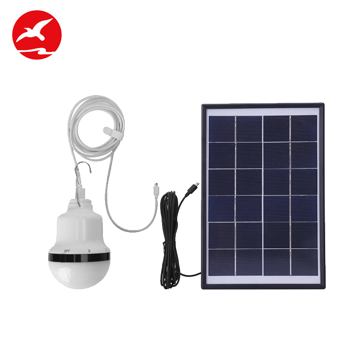 Flying lighting portable Solar Rechargeable waterproof LED bulb for outdoor camping