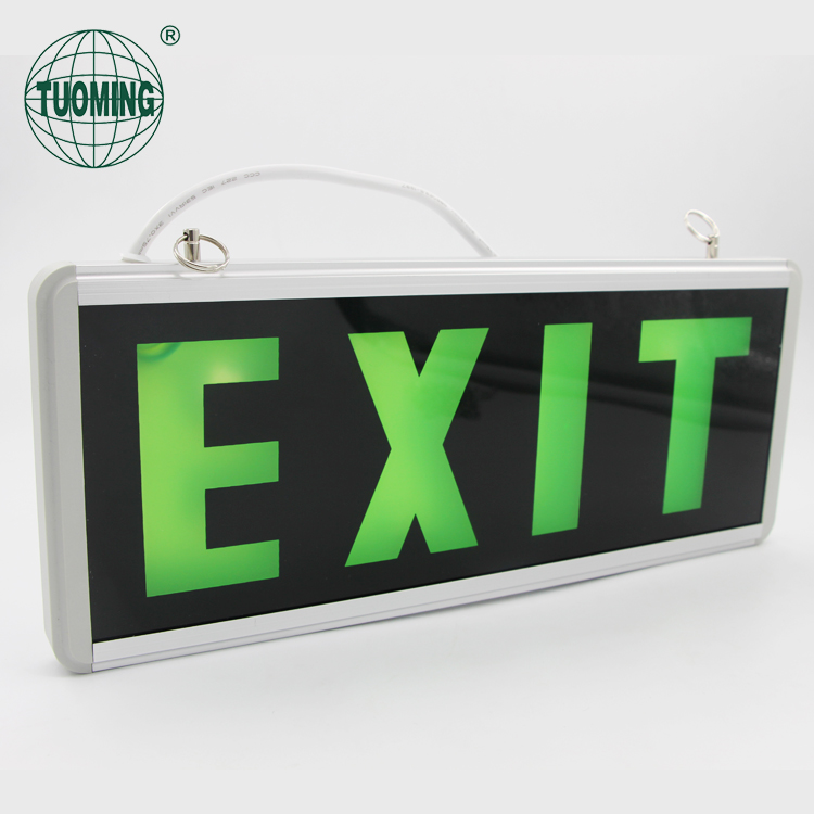 battery powered 1.2v emergency battery backup Russian acrylic aluminum double sides led exit sign lights