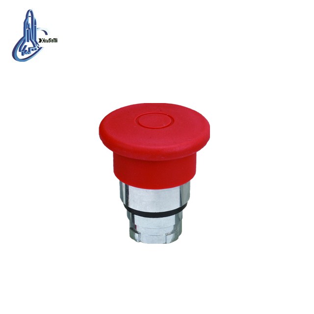 good quality red emergency stop mushroom head/latching push button switch head LAY5-BT4