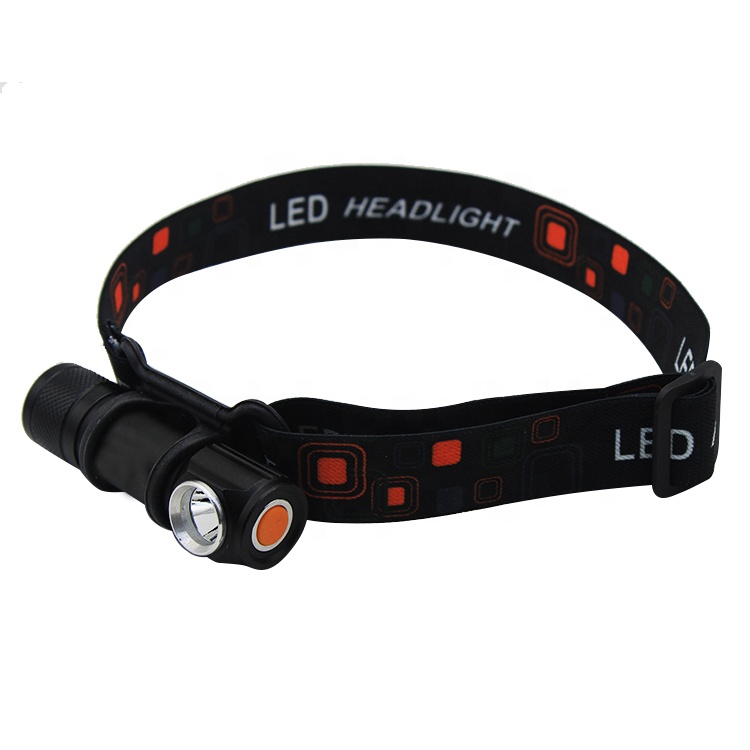 Aluminum  USB Direct Charge Rechargeable LED Headlamp Flashlight