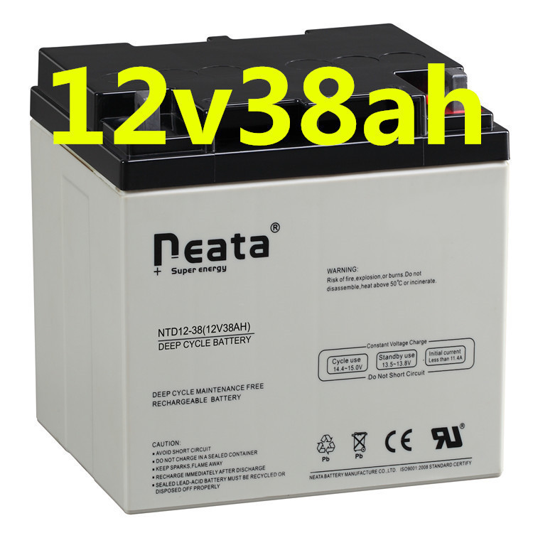 Neata 12v VRLA 12v 38v Battery 38AH/AMPS Electric Scooter Rechargeable Battery with CE