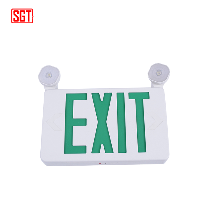 Two Spot Heads led light emergency charging light led exit light sign