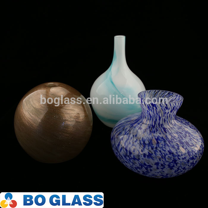 Factory Hot Sale Hand Blown Antique Color Glass Vase