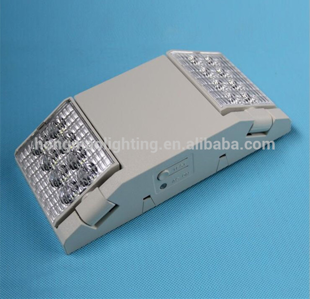 Fire Resistance Material Double Heads Ni-Cd batteries led rechargeable emergency light