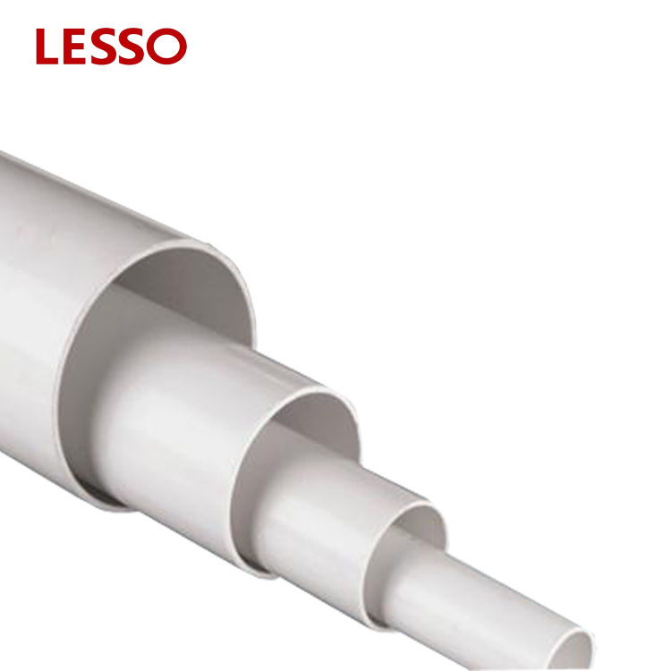 LESSO Corrosion Resistant Long Service Time BS standard PVC Drainage Pipe PVC waste pipe