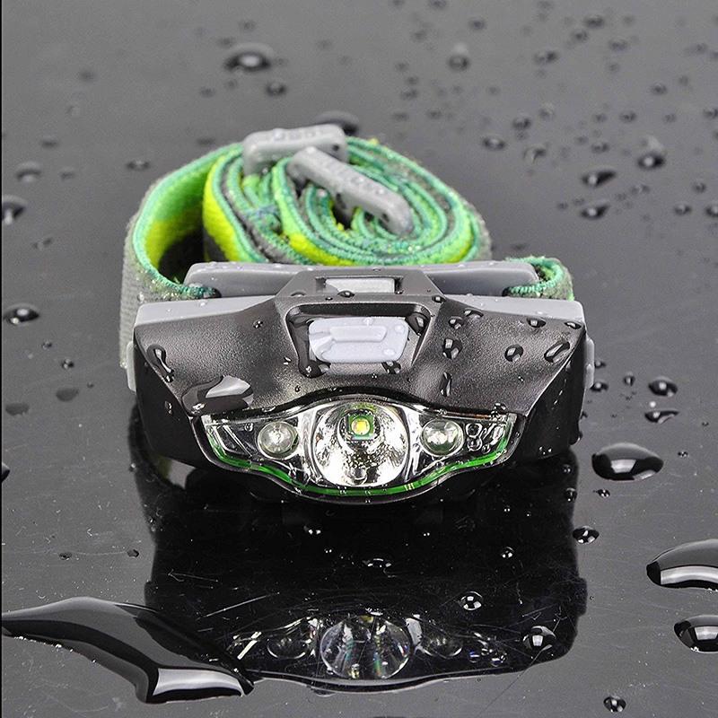 Small Duracell AA Batteries Powered Headlamp For Jogging Running Fishing