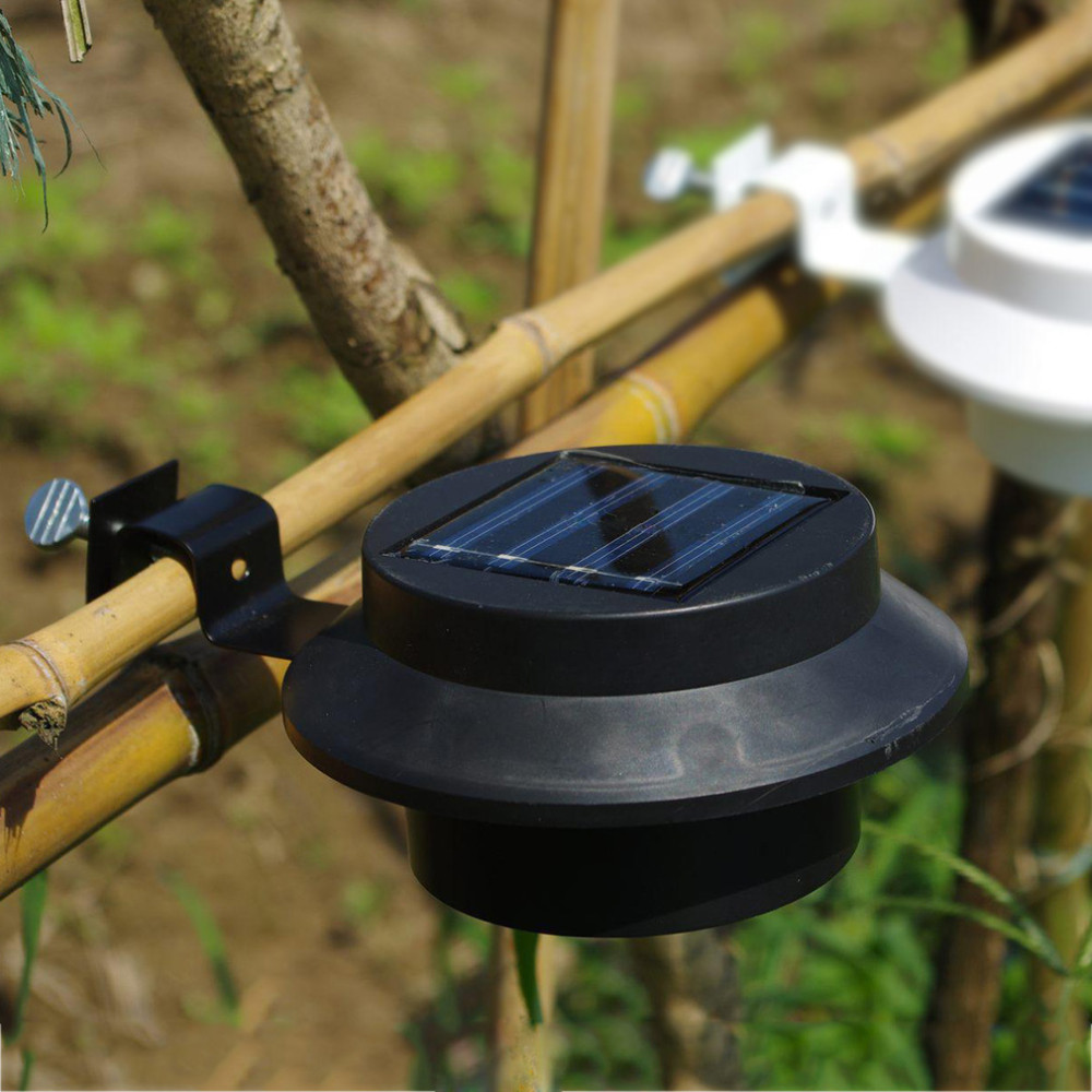 Fence Garden Shed Walkways Anywhere Solar Sun Power Smart LED Solar Gutter Utility Light Permanent for Houses