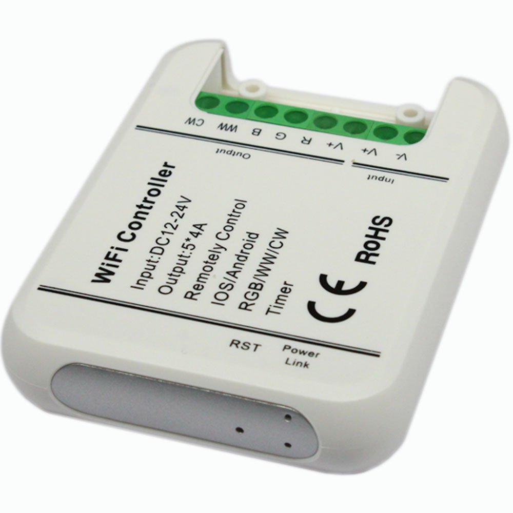 Original 16Million colors Wifi 5channels RGB/WW/CW led controller smartphone control music and timer mode wifi led controller