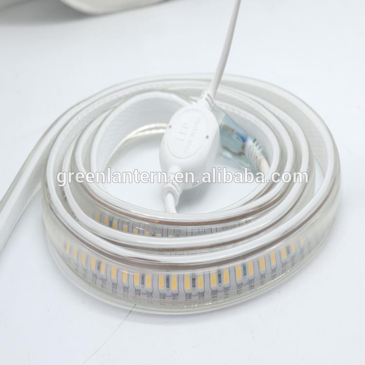 AC220V Waterproof SMD3038 flexible led strip rope light