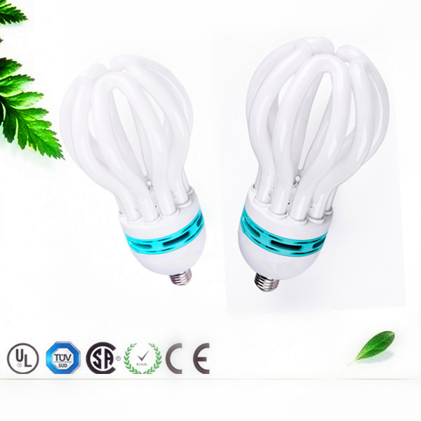 New hot products b22 e27 lotus U shape energy saving lamp / compact fluorescent lamp 3000k 6500k CFL bulb raw material