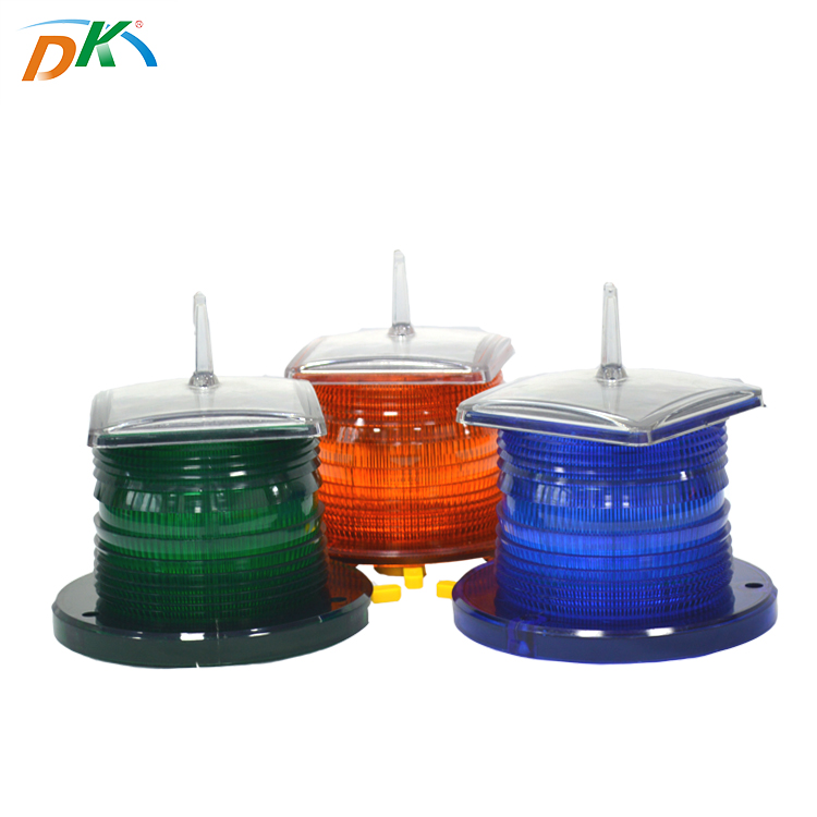 DK led solar power marine aviation warning light led obstrcution light