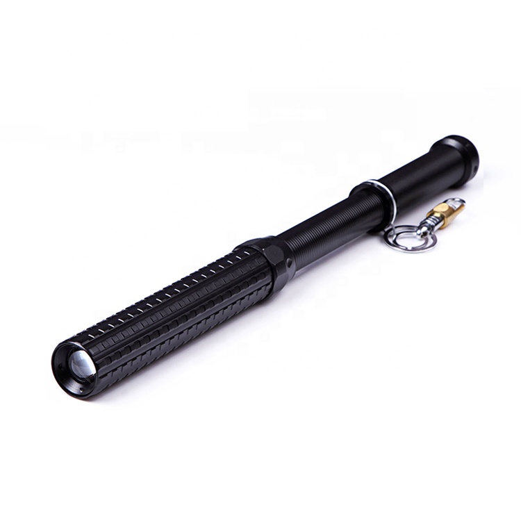 Zoom In/Out Security Police Baton Flashlight For self-Defense