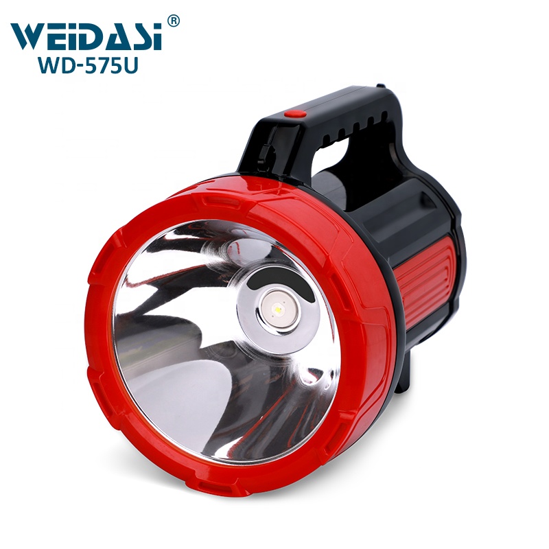 outdoor powerful handheld led searchlight rechargeable for lighting