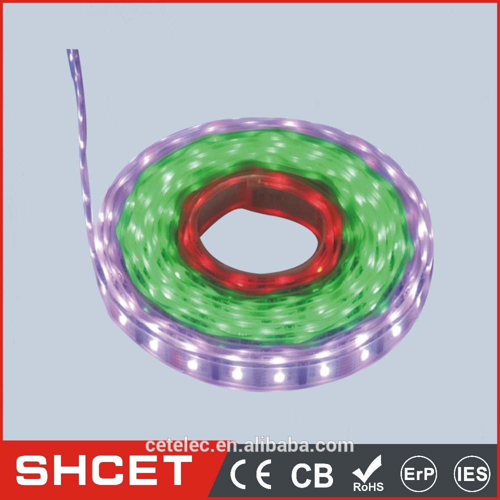 30LED Flexible LED Strip Light SMD 5050 led strip RGB 4-5LM Circuit Board 10mm 7.2w 12V 55M DIY Card Decorate