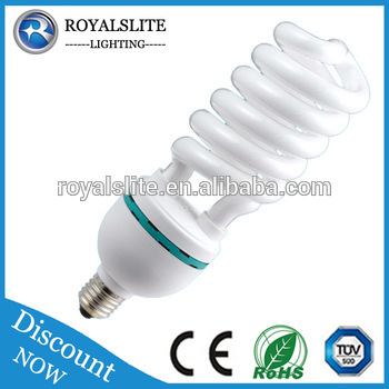 China lamp fluorescent light supplier torch energy saving bulbs half spiral 5500k e27 cfl light bulbs
