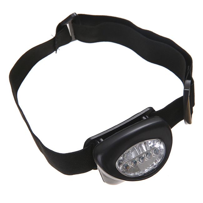 GG-735 black blue orange color outdoor 5pcs led light headlamp