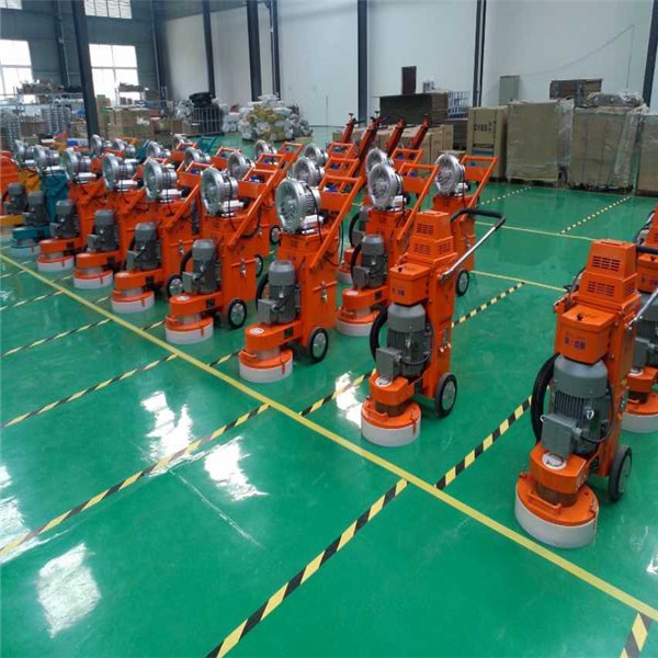 concrete floor grinder for polishing concrete surface and epoxy mortar layer and old epoxy floor