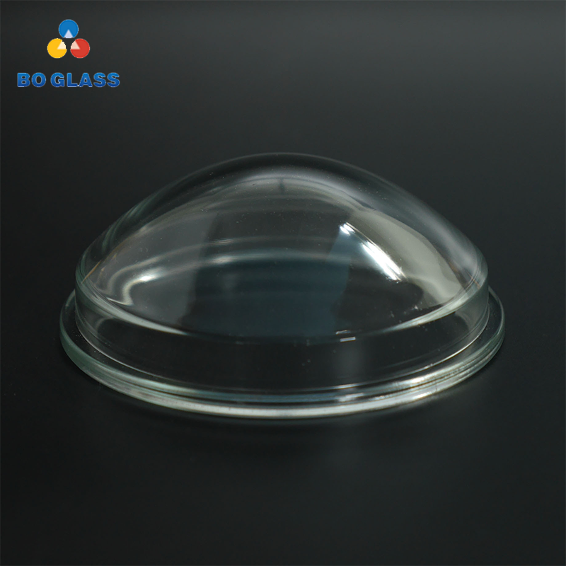 Molded Toughened Clear Glass Outdoor Lighting Lamp Lens Cover