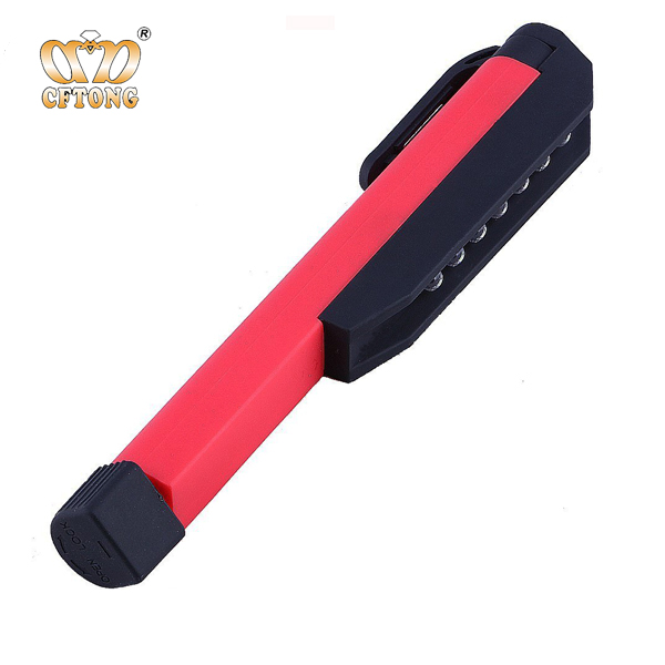 HOT Popular Luminous ABS Plastic Magnetic Light Pen Clip Pocket 8 LED Light Pen