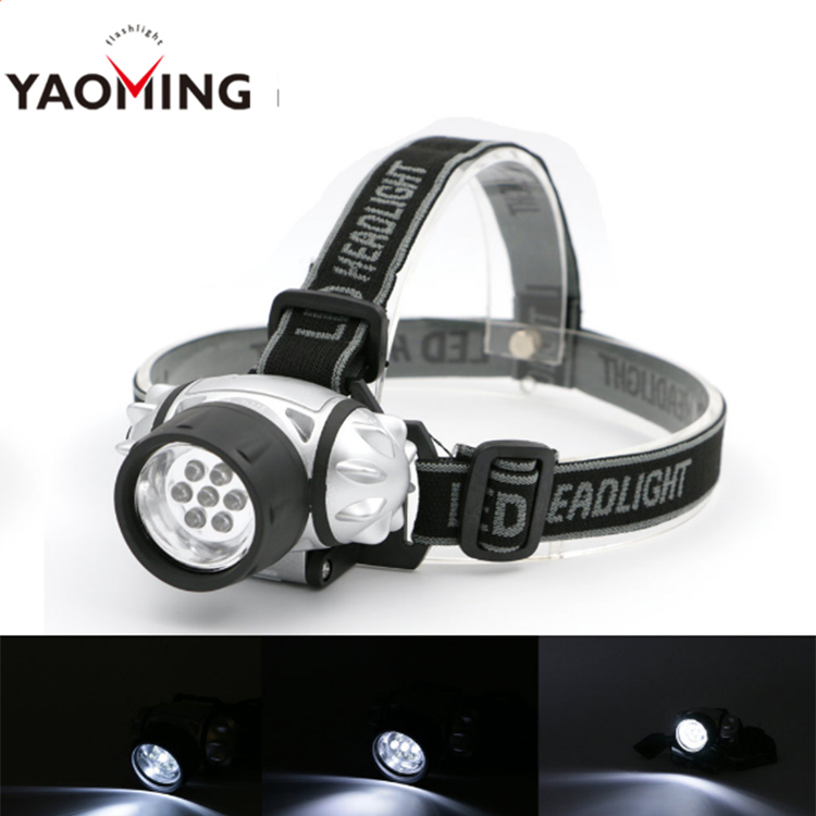 Plastic 7 led headlamp cheap electronic promotional gifts YM-3007