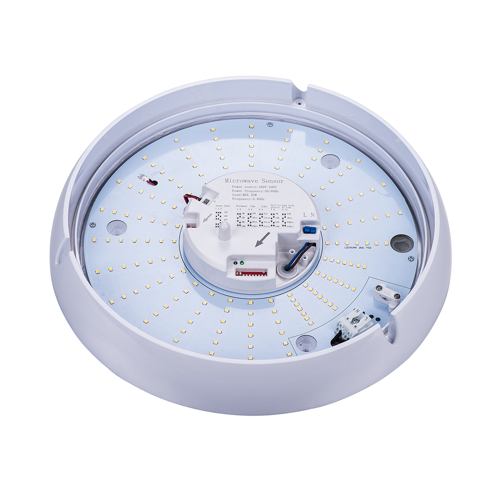 IP65 16W led ceiling light master and slave microwave motion sensor light(PS-ML105L-D-RF)