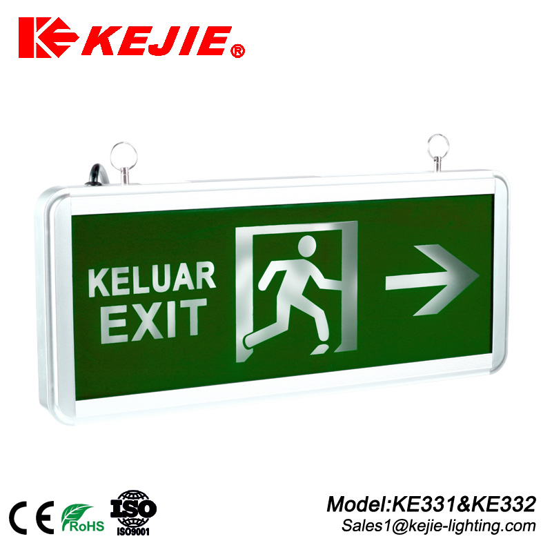 KE328 TOP 1 high quality low price hot sale emergency led exit sign light