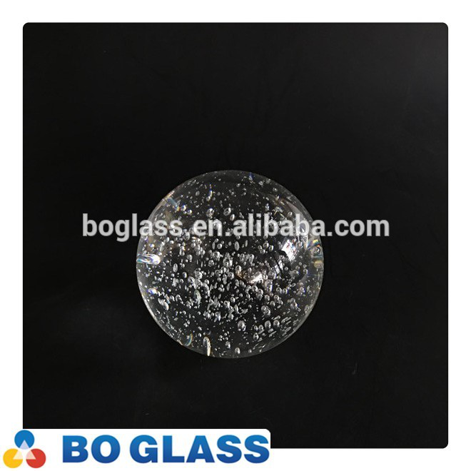 crystal glass ball with seed or bubble on sale from factory