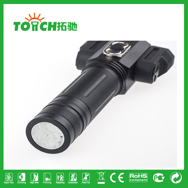 3 t6 Bulb Tail Magnetic Lighter Portable adjustable Lantern penlight waterproof flashlight led torch flashlight rechargeable