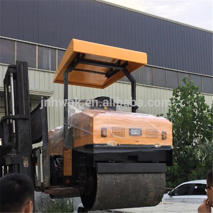 road construction equipments walking single wheel road roller