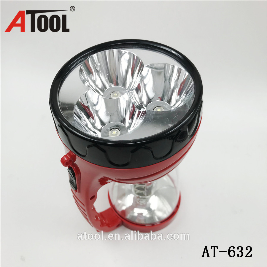 LED torch Plastic rechargeable Portable Camping Lantern