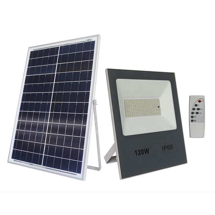 Remote Control 30W 60W 90W 120W Solar LED Flood Light Rechargeable Floodlight