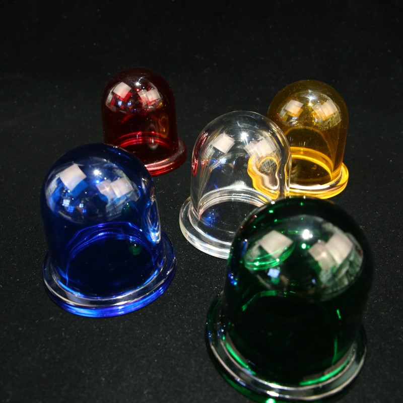 Pressed Colored Glass Outdoor Lighting Glass Lamp Dome Cover/Molded Glass Explosion Proof Light Cover