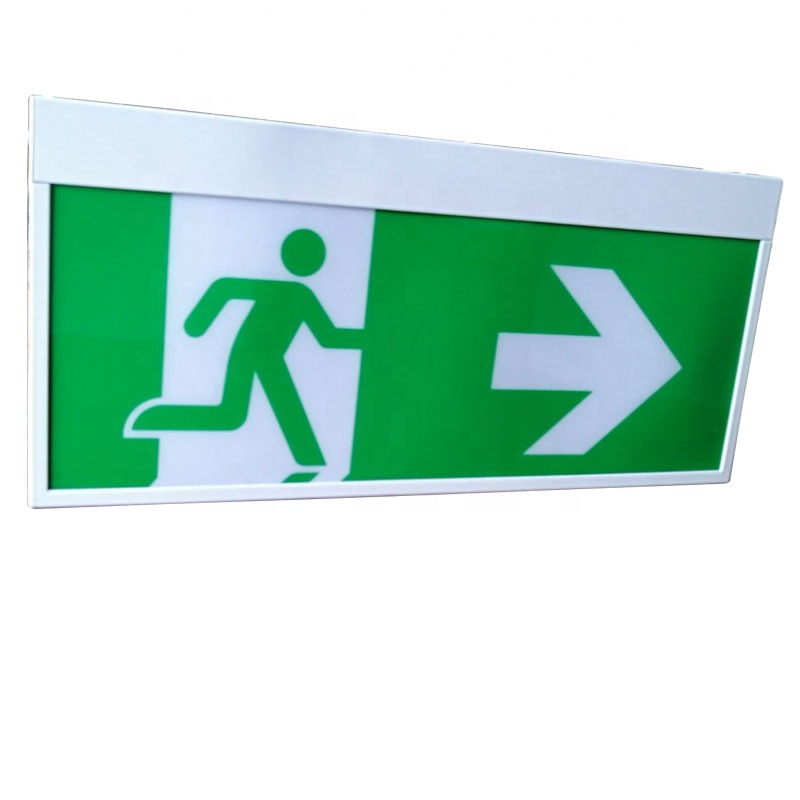 Double Side Green Exit Sign Panel