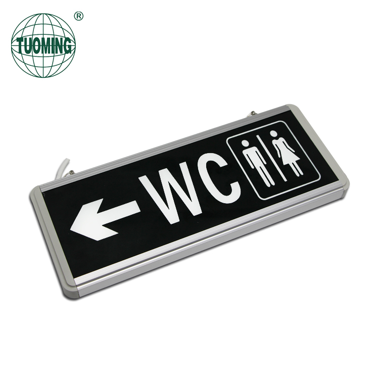 3W rechargeable emergency exit sign light led running escape sign board lighting