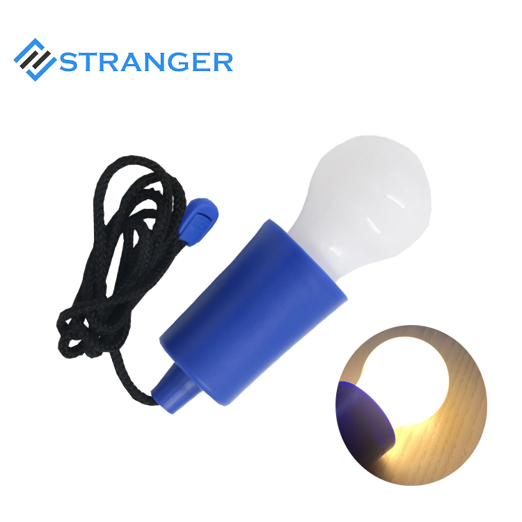 3 AAA battery powered led pull light with cord