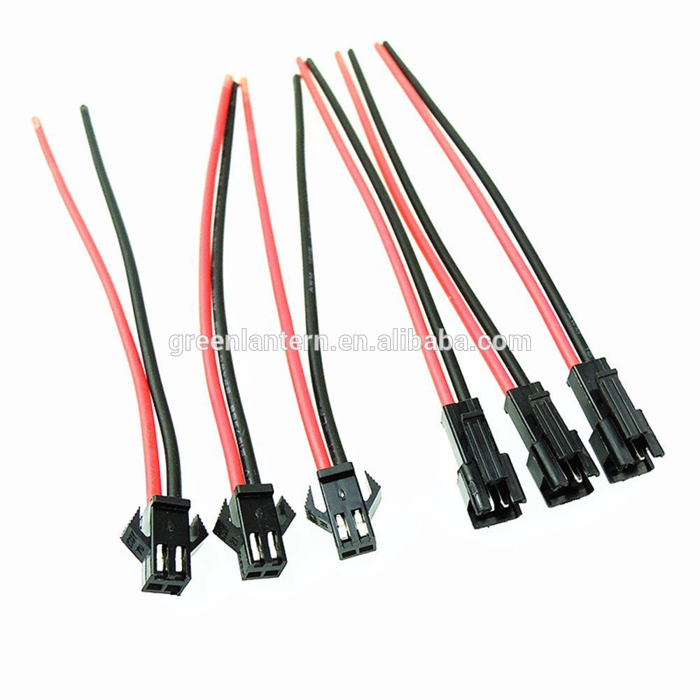 JST SM 2 Pins Plug Male and Female Wire Connector