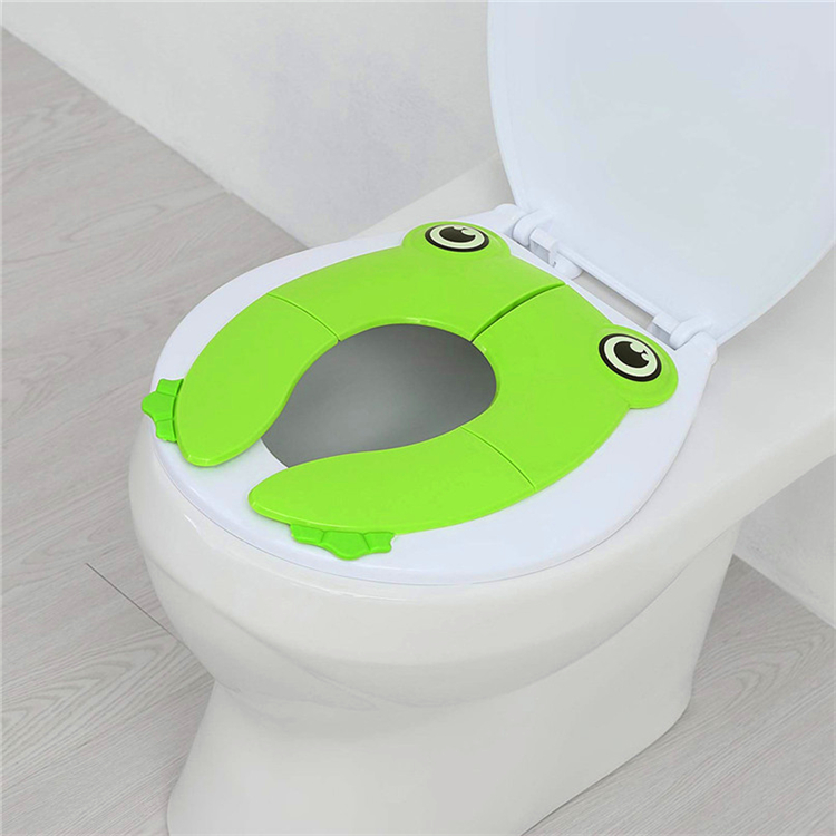 Toddler Potty Training Toilet Chair Kids Portable Folding Non Slip Silicone Pads Travel Potty Seat Cover