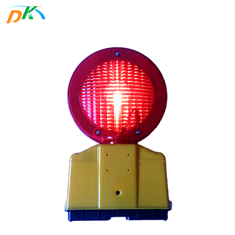 Road construction led traffic safety barricade flashing warning light