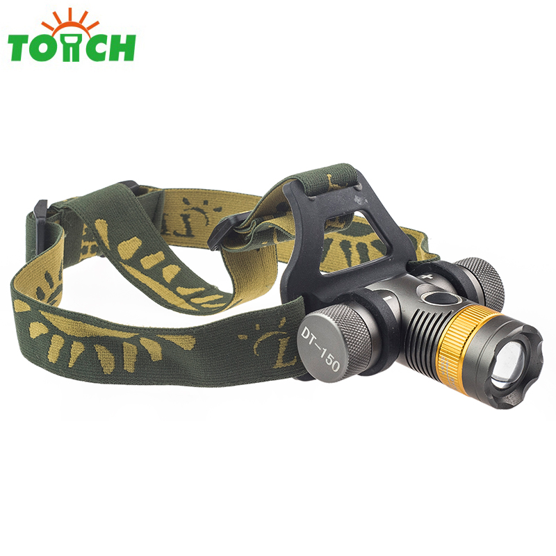 Aluminum headlamp led mini portable led head lantern outdoor camping hiking lighting products