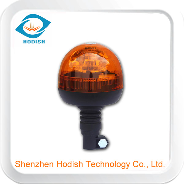 Flexible DIN pole mount halogen rotating emergency light led amber beacon