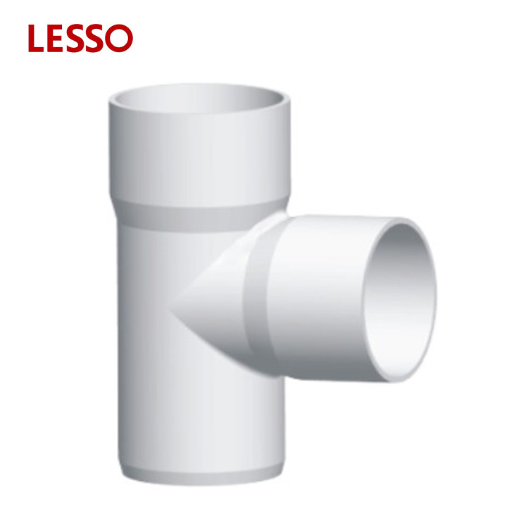 LESSO DIN Standard PVC - U Drainage Fittings Reducing Tee pipe reducing tee