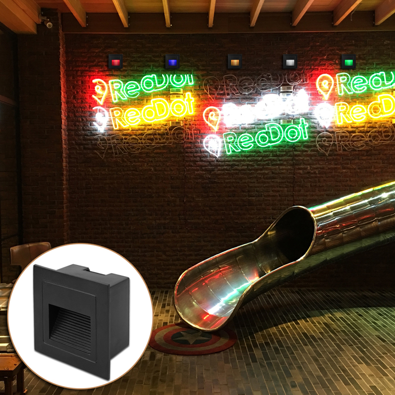 recessed led stair lighting 3w waterproof floor light smd5730 black house