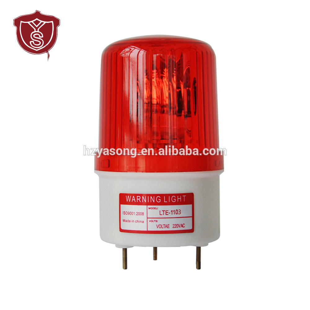 LTE-1103 dc12v/24v ac110v/220v Rotary Red Signal Warning Light